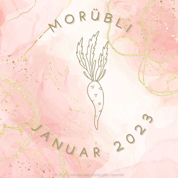 Monatsrückblick MoRübli Logo mit dem Monat Januar 2023