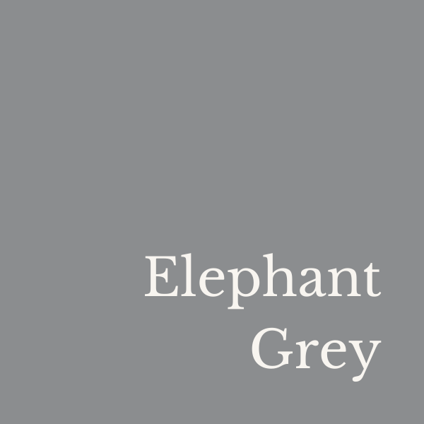 Infografik in einem nüchternen Grau und dem Schriftzug: Elephant Grey