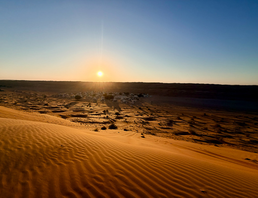 Wüstenabend im Oman