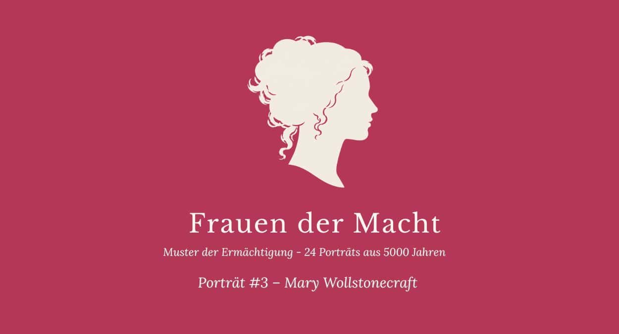Seriencover Frauen der Macht Porträt #5 Malintzin — himbeerrotes Titelbild mit weiblicher Silhouette mit Haar im lockeren Knoten