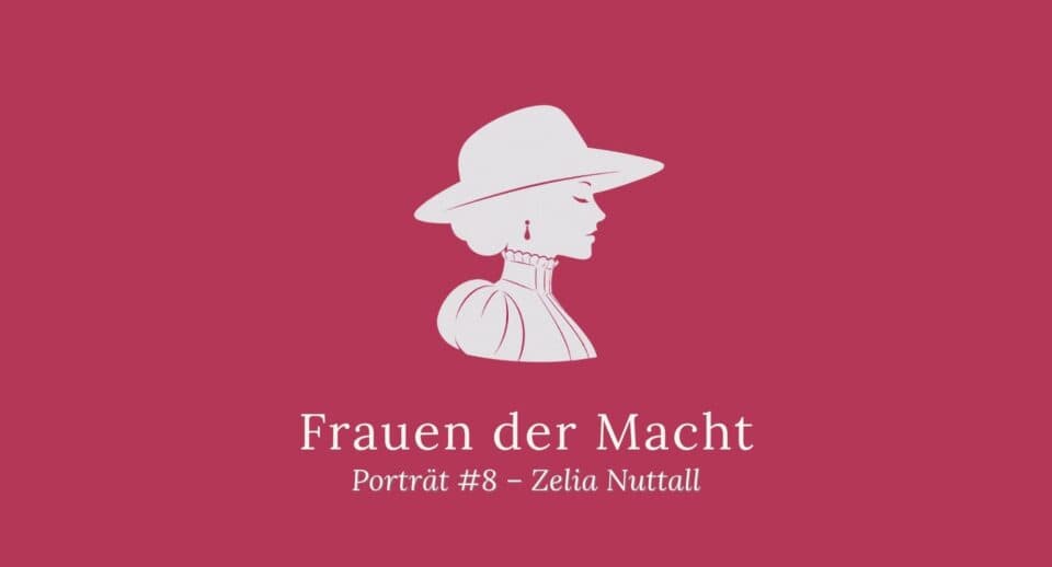 Seriencover Frauen der Macht Porträt #7 Wu Zetian –himbeerrotes Titelbild mit weiblicher Silhouette und Sonnenhut